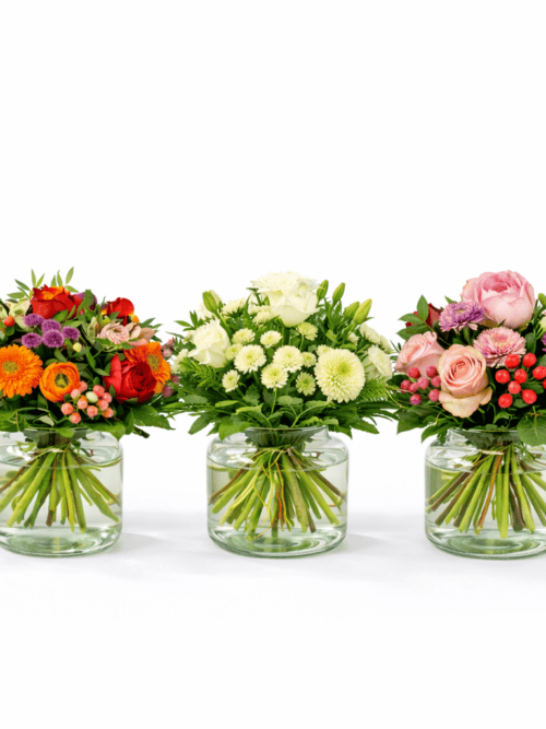 Klassischer Blumenstrauß (rund gebunden) nach Wunsch gestalten – Floria Blumen Mönchengladbach