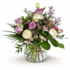 Klassischer Blumenstrauß (rund gebunden) im Rosa – Floria Blumen Mönchengladbach