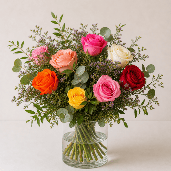 Rosenstrauß gemischt kaufen Mönchengladbach | Floria Blumen – Floria Blumen Mönchengladbach