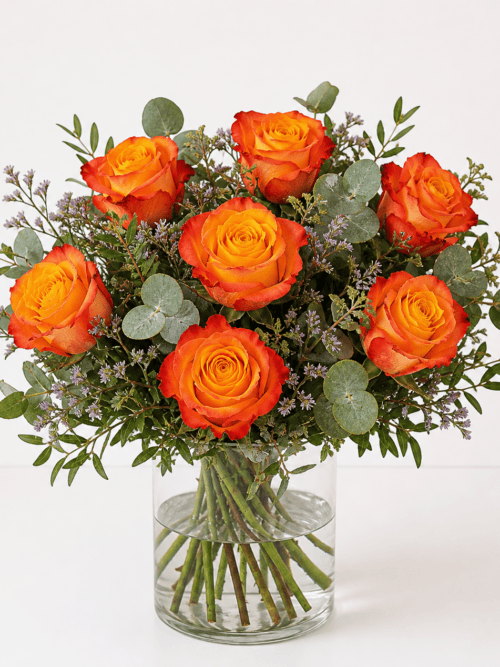 Rosenstrauß orange kaufen Mönchengladbach | Floria Blumen – Floria Blumen Mönchengladbach