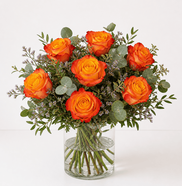 Rosenstrauß orange kaufen Mönchengladbach | Floria Blumen – Floria Blumen Mönchengladbach