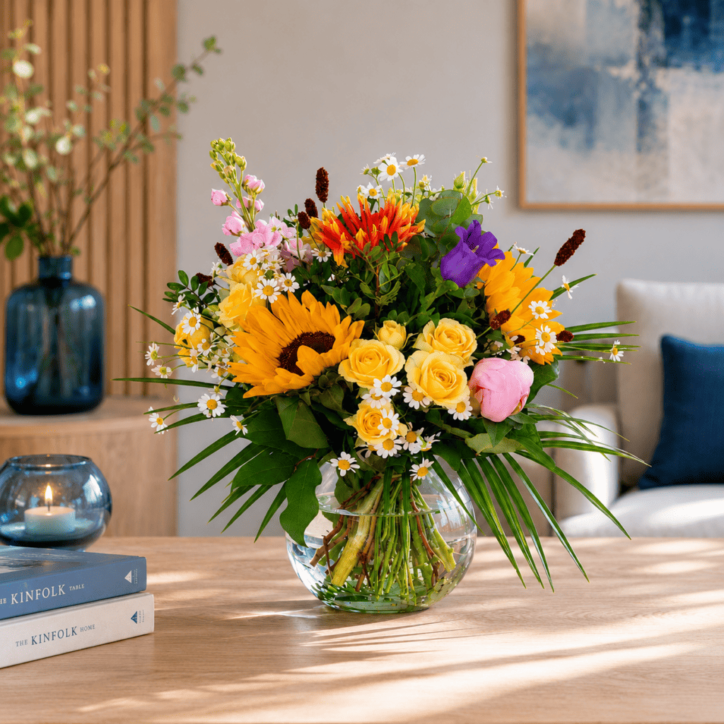 Moderne handgebundene Blumensträuße von Floria Blumen in Mönchengladbach.